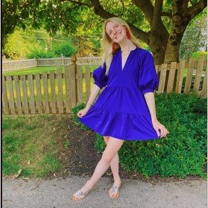 Amanda Uprichard Puff Sleeve Dress